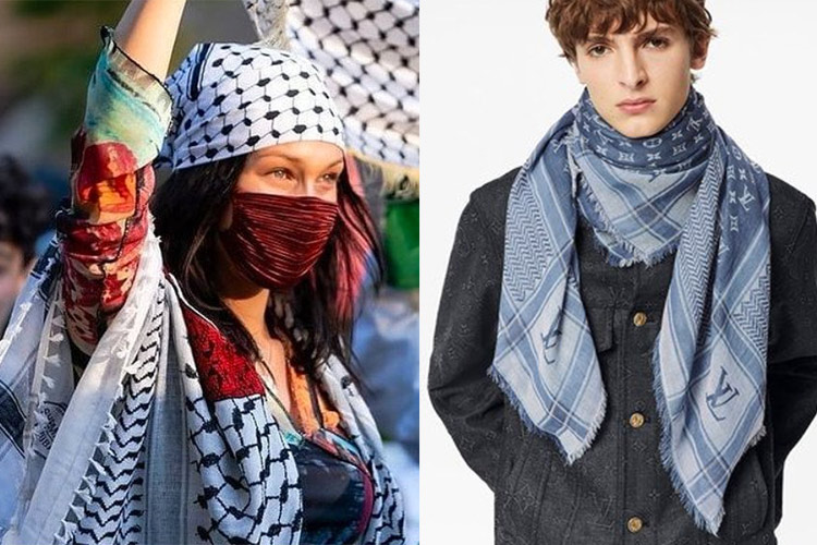 Louis Vuitton faces accusations of cultural appropriation over $705 scarf  inspired by Palestinian keffiyeh