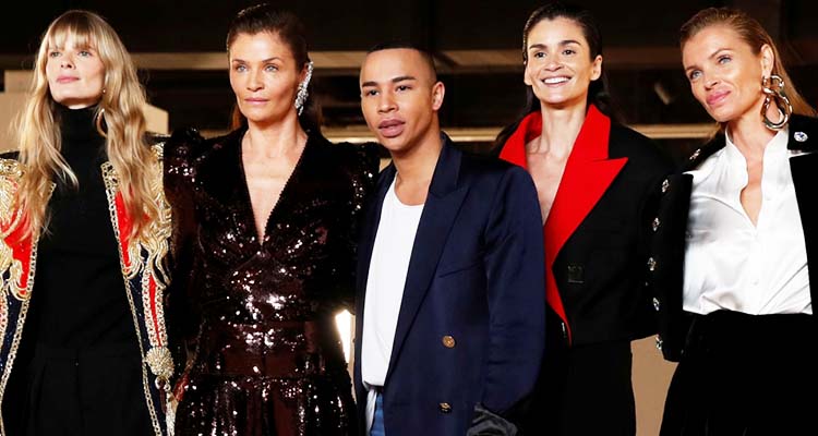 pas At accelerere At bidrage Balmain designer Olivier Rousteing celebrates diversity and twists  classicism in Paris - GulfToday