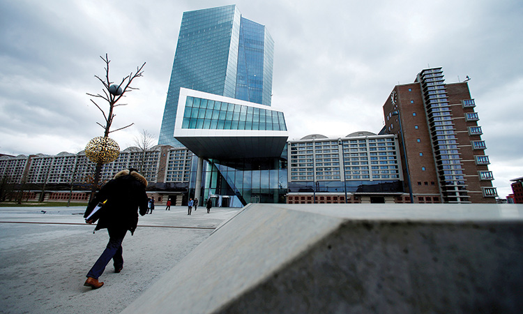 European Central Bank headquarters building in Frankfurt. File/Reuters