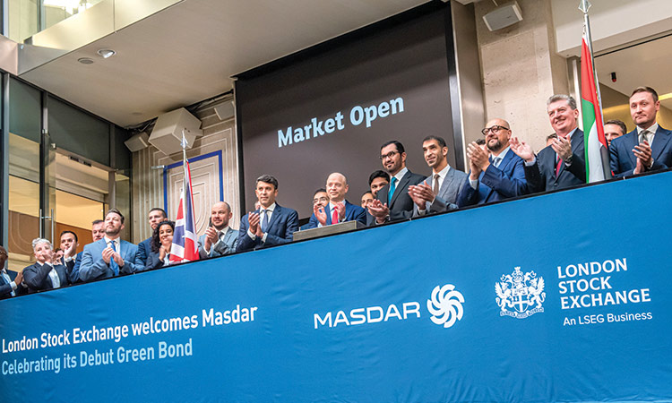 The market opening was attended by Dr Sultan Al Jaber along with other dignitaries  at the London Stock Exchange.
