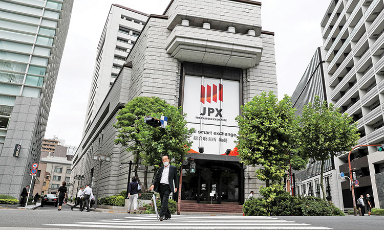 The Tokyo Stock Exchange building is seen in Tokyo, Japan. Reuters