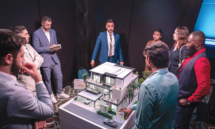 The Lua Residences project on display during the launching ceremony in Dubai.