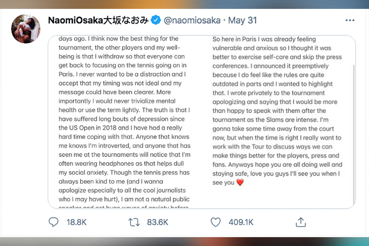 Will Smith Pens Naomi Osaka Heartfelt Note
