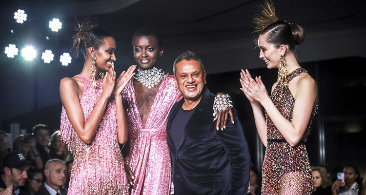 Designer Naeem Khan pays homage to America with a collection he also ...