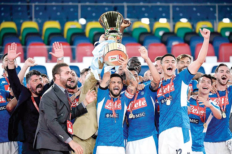 Ronaldo can only watch as Napoli win Italian Cup title GulfToday