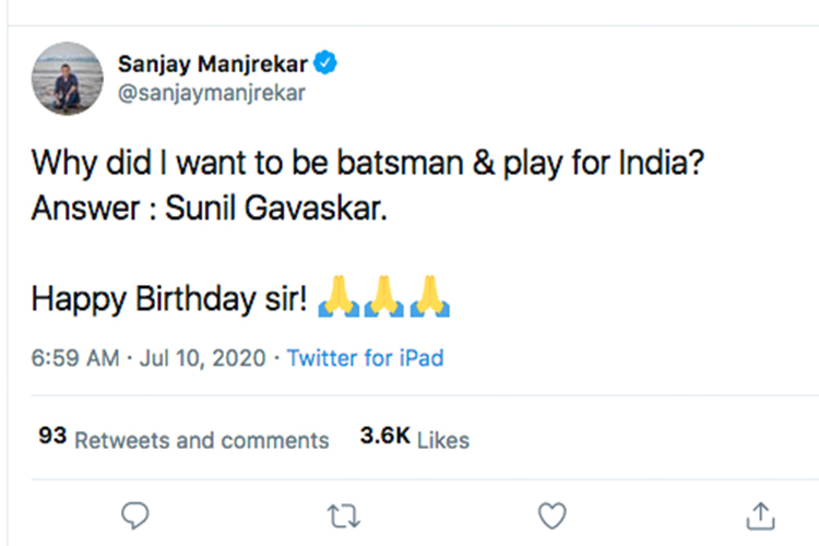 Sanjay-Tweets