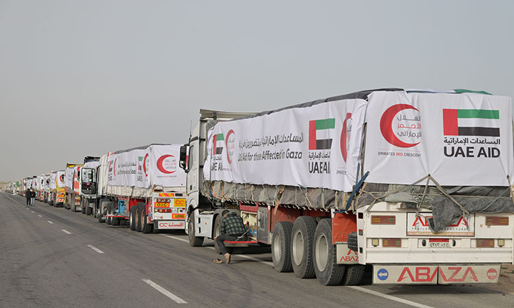 UAEaid-forGaza-truck