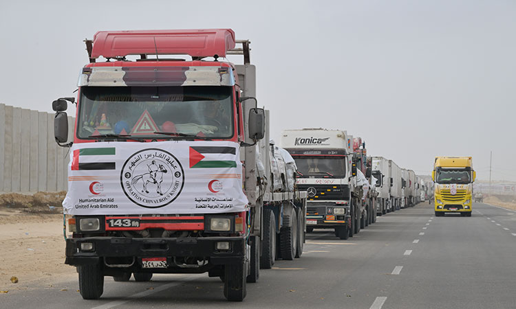 UAEaid-Gaza-Trucks
