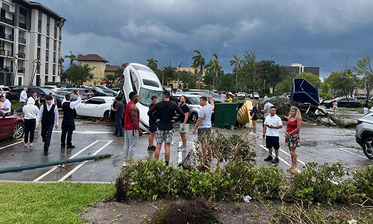 VIDEO Tornado Flips Cars Damages Homes In Coastal Florida City   Florida Tornado 750x450.ashx