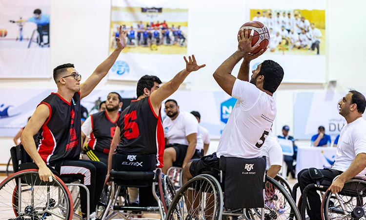 بلدية دبي تحقق فوزها الأول في بطولة ناس لكرة السلة على الكراسي المتحركة