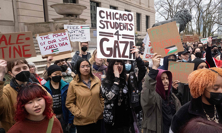 Chicago-anti-Israel-demo