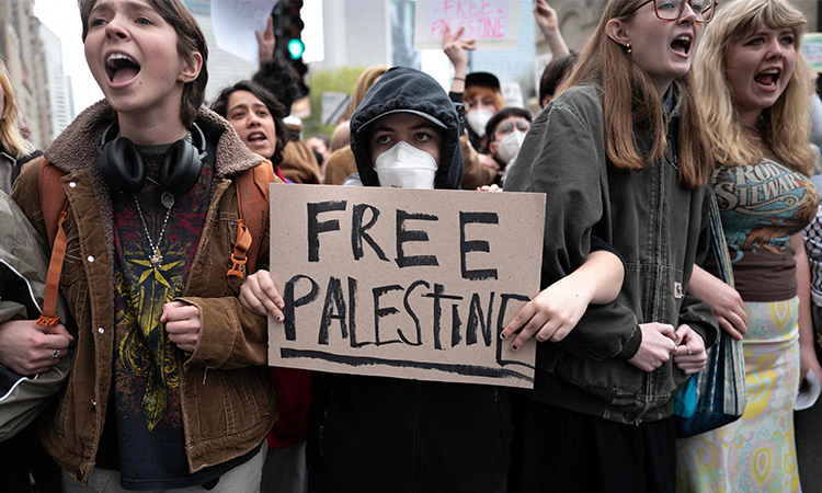 Pro Palestinian Protests Keep Roiling Us College Campuses Gulftoday 