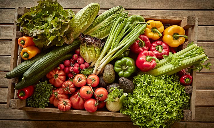 Organic vegetables. 