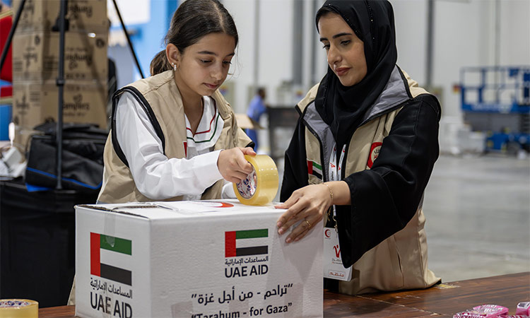 The UAE continues to send urgent aid to Gaza.