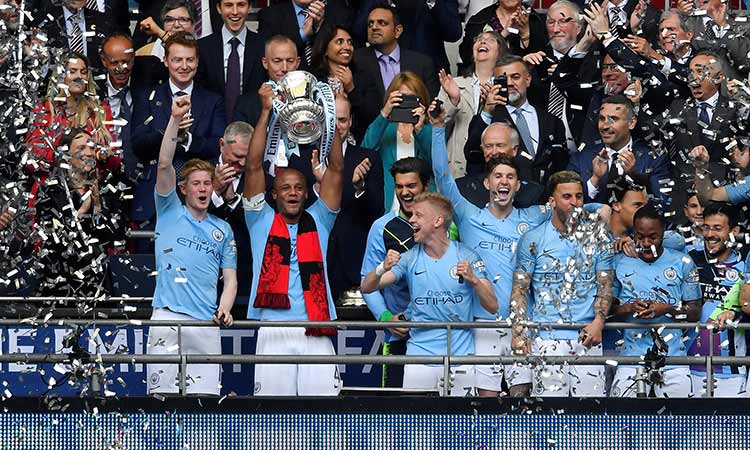 Man City Thrash Watford 6 0 In Fa Cup Final To Complete Domestic Treble Gulftoday