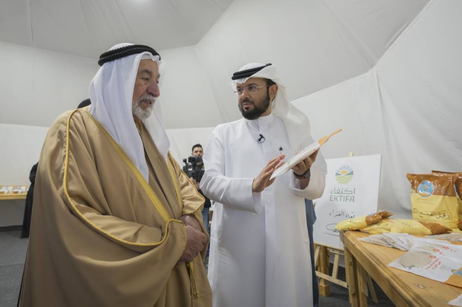 Sultan attends 3rd season harvest of Saba Sanabel