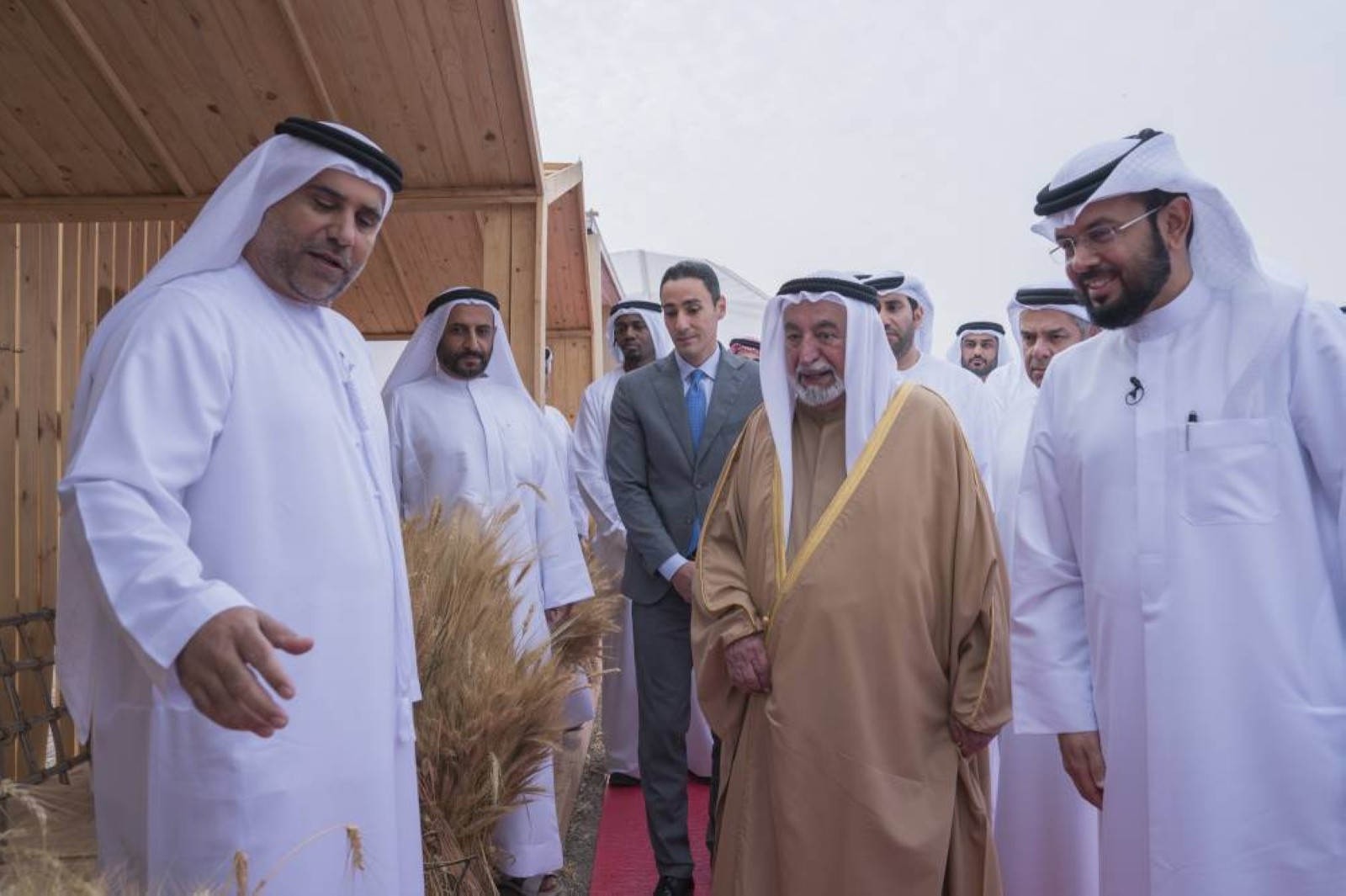 Sultan attends 3rd season harvest of Saba Sanabel