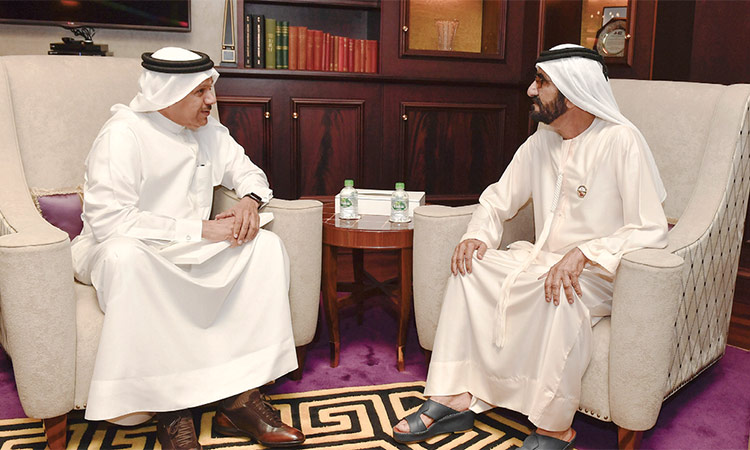 Mohammed Bin Rashid receives GCC chief