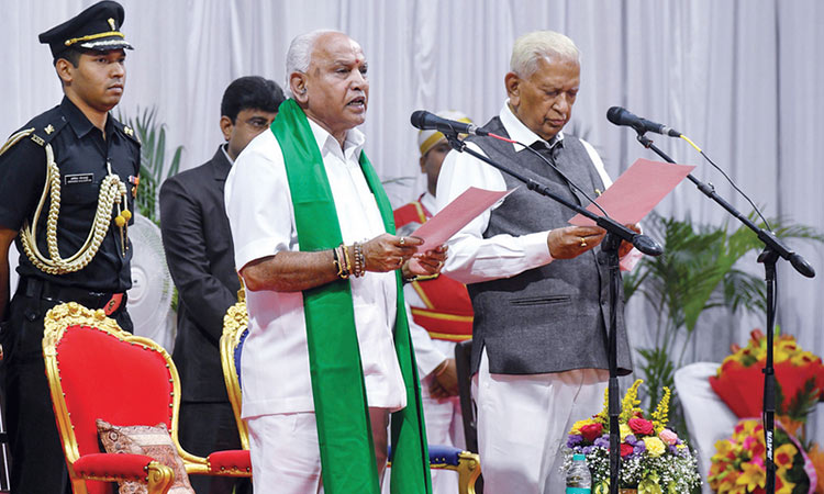 Yediyurappa becomes   chief minister once again