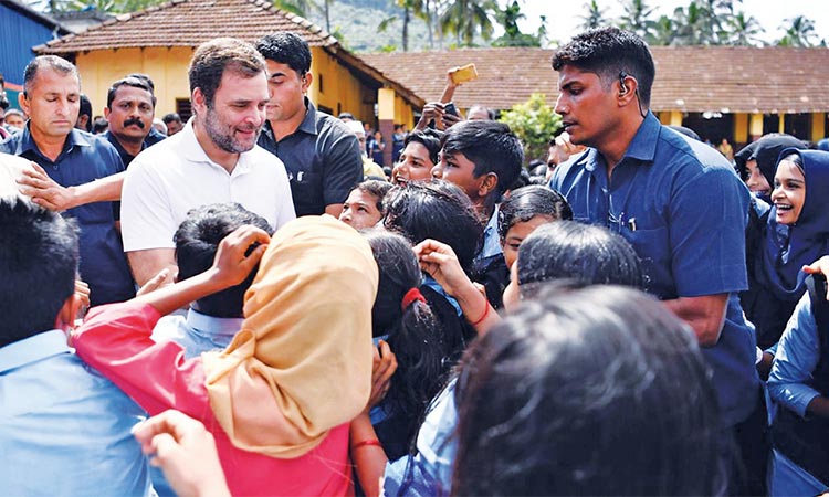 Rahul slams Modi for not visiting flood-ravaged Kerala