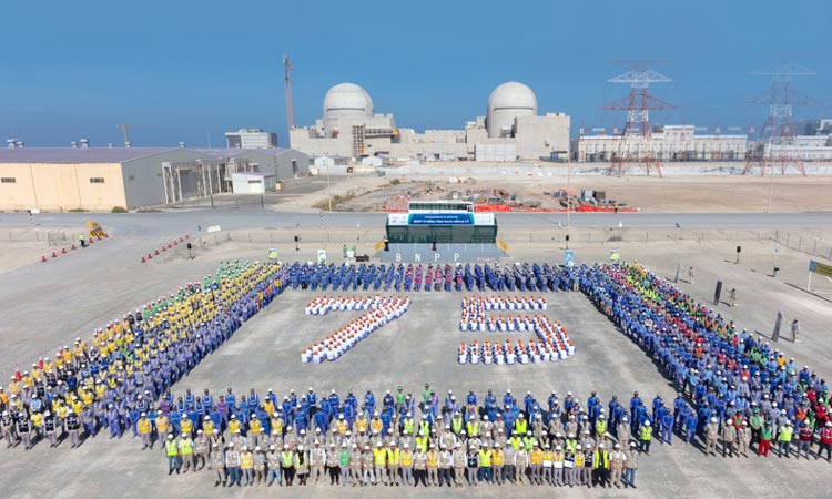 ENEC achieves 75m safe work hours  at Barakah Nuclear Energy plant