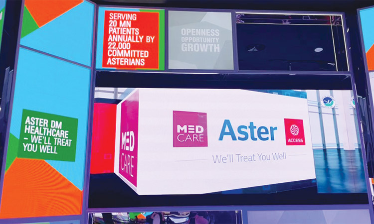 Aster DM launches its  corporate booth at Expo