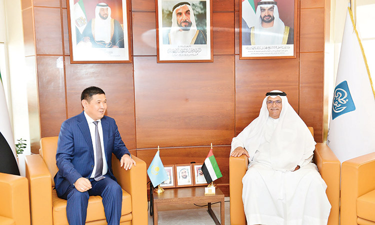 Abu Dhabi and Kazakhstan discuss  expanding business co-operation