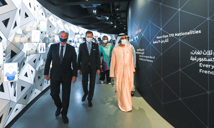 Mohammed visits Luxembourg, Estonia pavilions at Expo 2020 Dubai