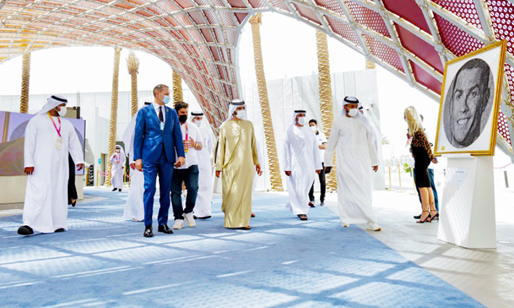 Sheikh Mohammed meets presidents of South Africa and Liberia at Expo 2020 Dubai