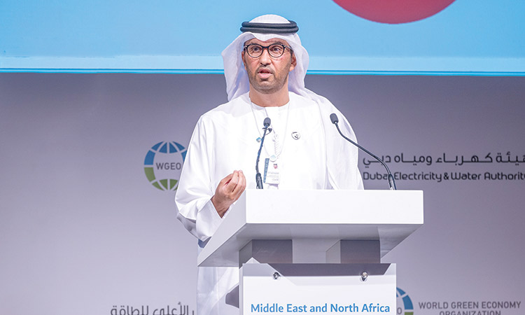 UAE is fast-tracking low-carbon  economic growth, says Al Jaber