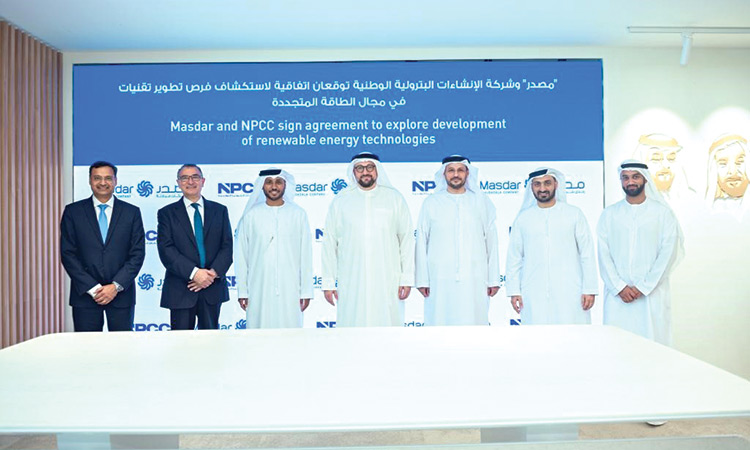 Masdar, UAE’s NPCC to explore   renewable energy opportunities