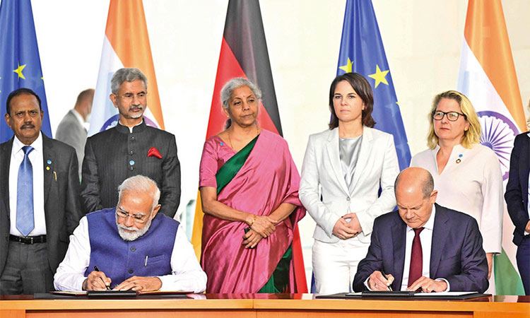 Germany, India sign $10.5 billion  green development agreements