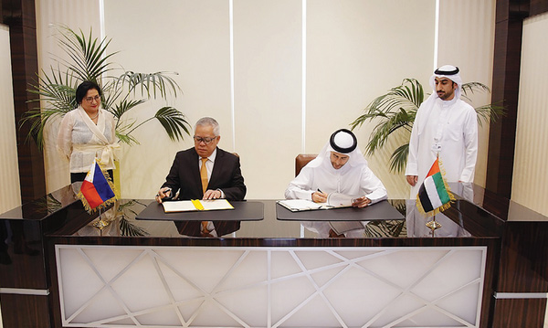 UAE and Philippines sign deal  on protection of investments