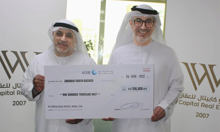 Emirati national wins Dhs100,000 in W Capital’s sixth  draw