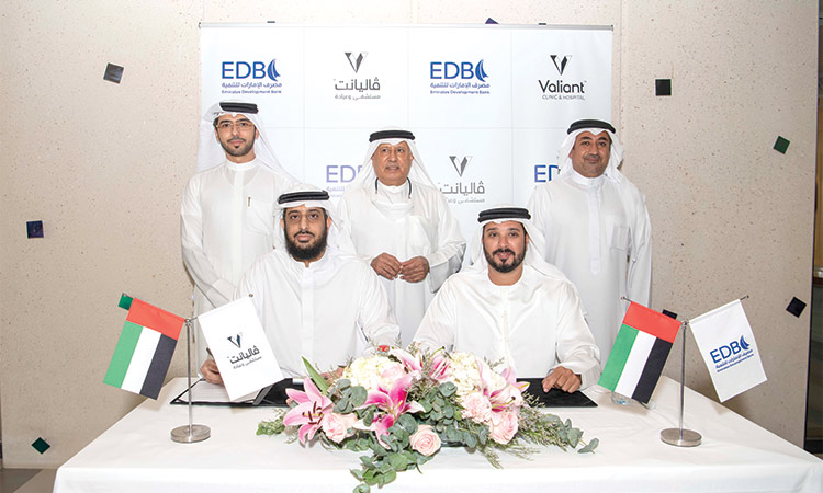 Emirates Development Bank, Valiant Healthcare sign credit facility deal