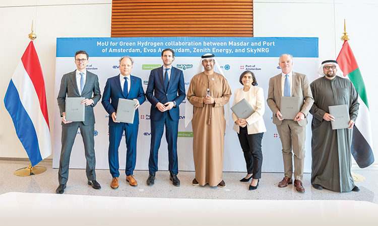 Masdar in deal with 4 Dutch firms to explore exporting green hydrogen