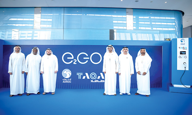 Adnoc and Taqa to provide EV   charging points across UAE