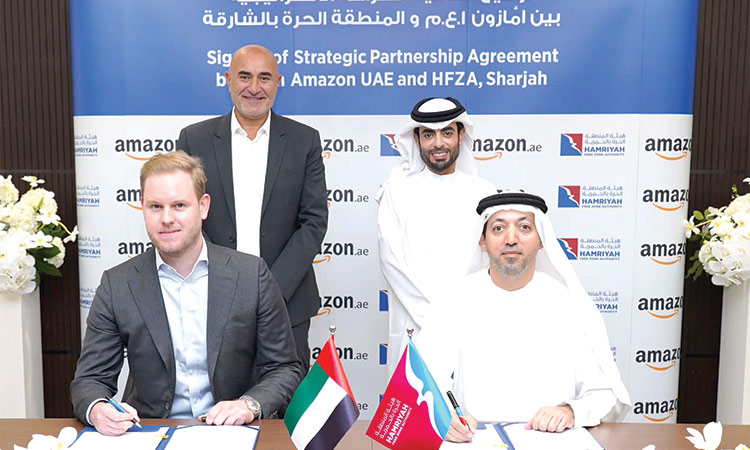 HFZA and Amazon UAE sign lease agreement for new logistics centre