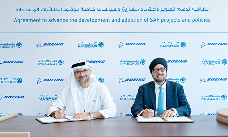 Masdar and  Boeing to   accelerate  SAF industry