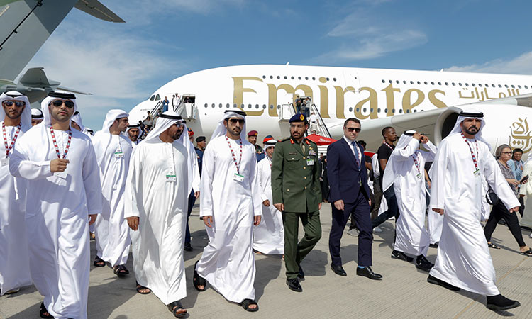 Hamdan visits Dubai Airshow 2023, says it reflects Dubai's emergence as global aviation hub