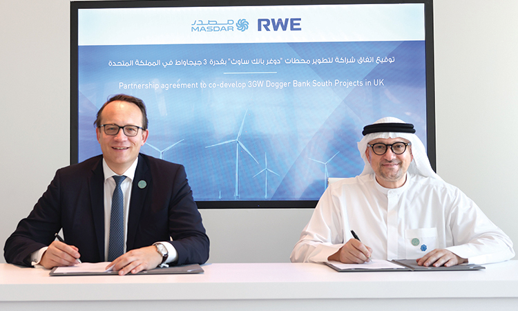 Masdar joins forces with RWE to  co-develop wind projects in UK