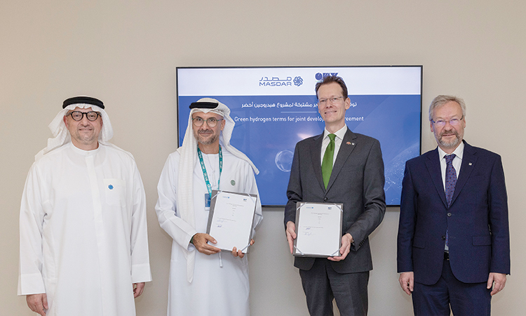 Masdar, OMV sign agreement  to produce green hydrogen