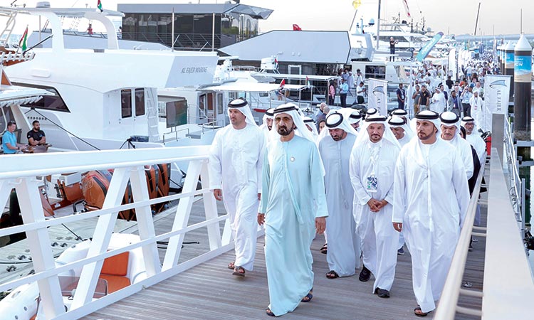 Sheikh Mohammed Bin Rashid visits 29th edition of  Dubai International Boat Show