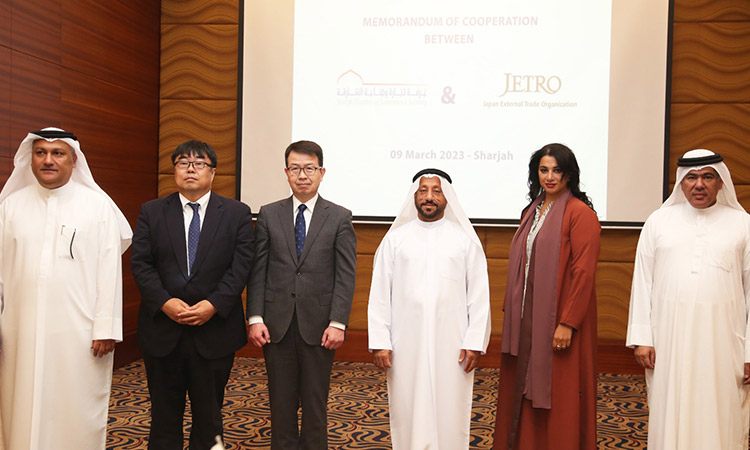 Sharjah and Japan sign MoU to   boost trade, business relations