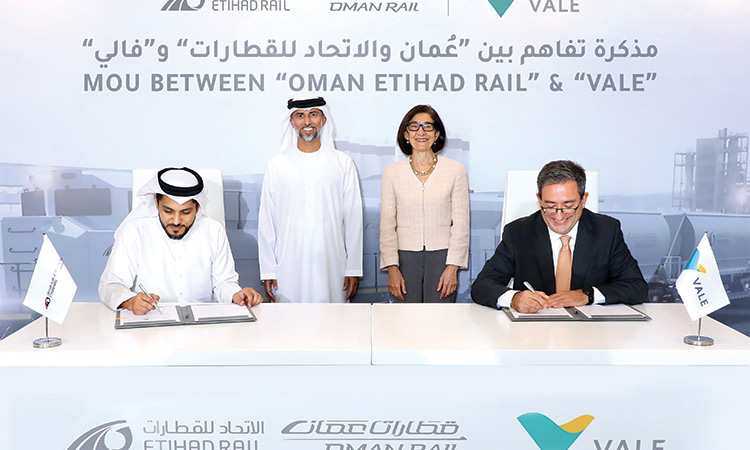 Oman and Etihad Rail Company signs deal with mining giant Vale