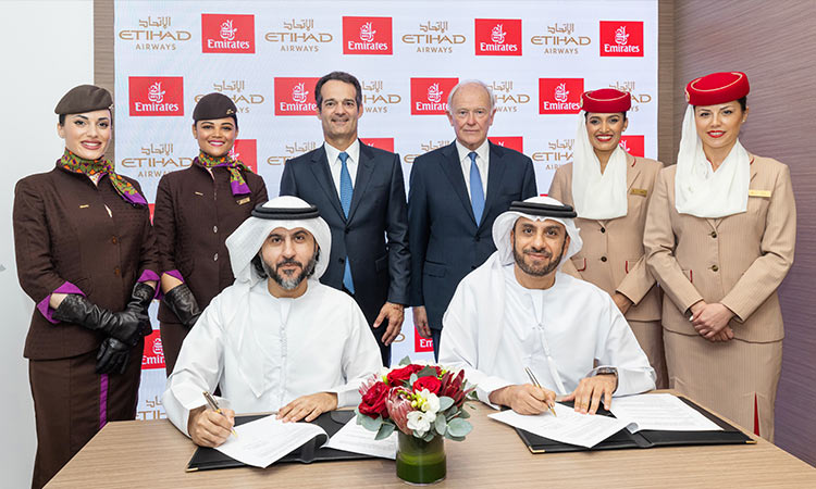 Now buy a single ticket to fly either by Emirates or Etihad