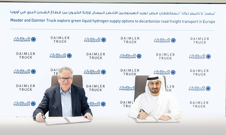 Masdar, Daimler to study liquid green hydrogen supply options