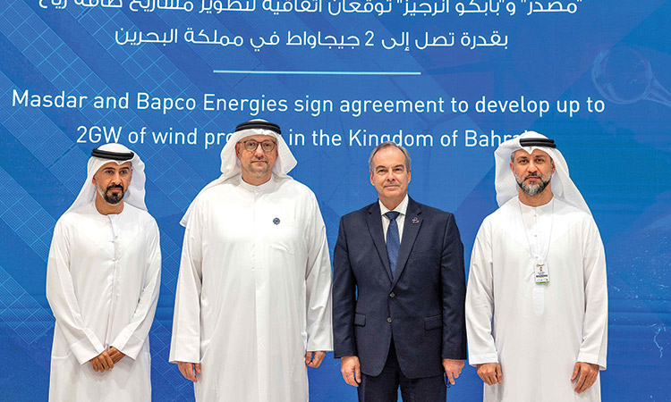 Masdar, Bapco to develop up to  2GW of wind projects in Bahrain