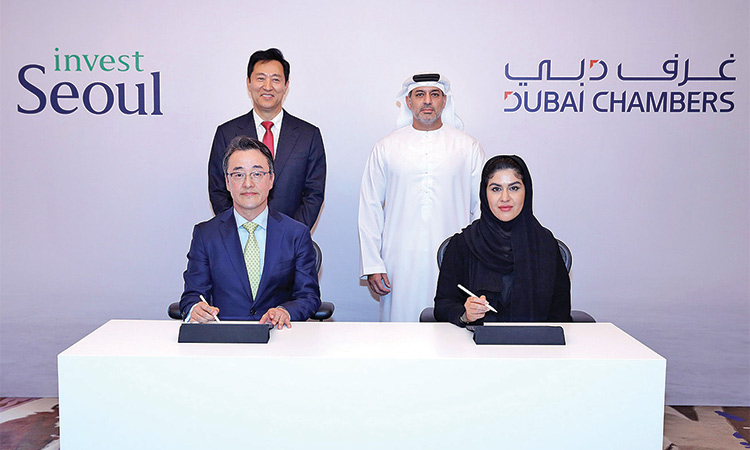 Dubai Chambers and Invest Seoul  sign MoU to enhance cooperation