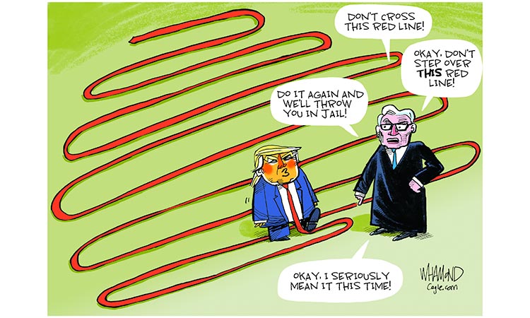 Don't cross this red line!